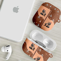 Western Yoke AirPods Case Cowgirl Drinking Wine Christmas - Wonder Print Shop