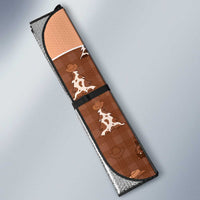 Western Yoke Auto Sun Shade Cowgirl Drinking Wine Christmas - Wonder Print Shop