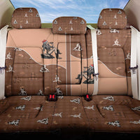 Western Yoke Back Car Seat Cover Cowgirl Drinking Wine Christmas - Wonder Print Shop