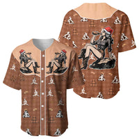 Western Yoke Baseball Jersey Cowgirl Drinking Wine Christmas - Wonder Print Shop