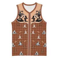 Western Yoke Basketball Jersey Cowgirl Drinking Wine Christmas - Wonder Print Shop