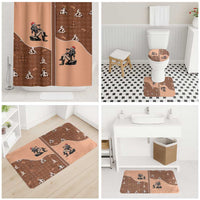 Western Yoke Bathroom Set Cowgirl Drinking Wine Christmas - Wonder Print Shop