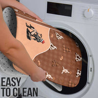 Western Yoke Bathroom Set Cowgirl Drinking Wine Christmas - Wonder Print Shop