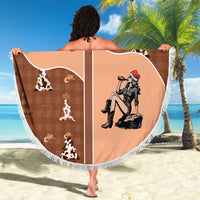 Western Yoke Beach Blanket Cowgirl Drinking Wine Christmas - Wonder Print Shop