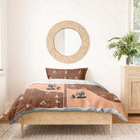 Western Yoke Bedding Set Cowgirl Drinking Wine Christmas - Wonder Print Shop