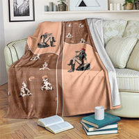 Western Yoke Blanket Cowgirl Drinking Wine Christmas - Wonder Print Shop
