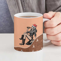 Western Yoke Ceramic Mug Cowgirl Drinking Wine Christmas - Wonder Print Shop