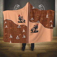 Western Yoke Hooded Blanket Cowgirl Drinking Wine Christmas - Wonder Print Shop