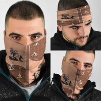 Western Yoke Neck Gaiter Cowgirl Drinking Wine Christmas - Wonder Print Shop