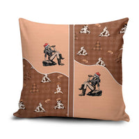 Western Yoke Pillow Cover Cowgirl Drinking Wine Christmas - Wonder Print Shop