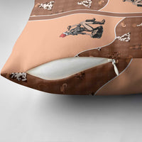 Western Yoke Pillow Cover Cowgirl Drinking Wine Christmas - Wonder Print Shop