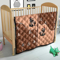 Western Yoke Quilt Cowgirl Drinking Wine Christmas - Wonder Print Shop