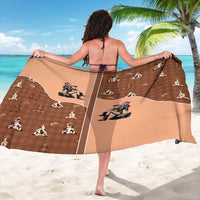 Western Yoke Sarong Cowgirl Drinking Wine Christmas - Wonder Print Shop