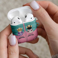 Western Yoke AirPods Case Meowdy Christmas And A Meow Year - Wonder Print Shop