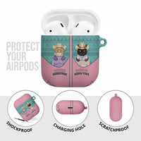 Western Yoke AirPods Case Meowdy Christmas And A Meow Year - Wonder Print Shop
