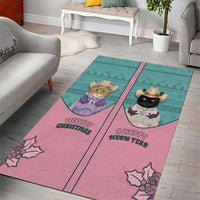 Western Yoke Area Rug Meowdy Christmas And A Meow Year - Wonder Print Shop