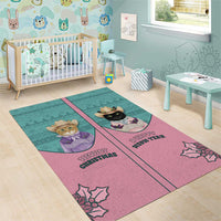 Western Yoke Area Rug Meowdy Christmas And A Meow Year - Wonder Print Shop