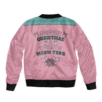 Western Yoke Bomber Jacket Meowdy Christmas And A Meow Year - Wonder Print Shop