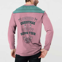 Western Yoke Button Sweatshirt Meowdy Christmas And A Meow Year - Wonder Print Shop