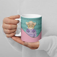 Western Yoke Ceramic Mug Meowdy Christmas And A Meow Year - Wonder Print Shop