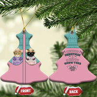 Western Yoke Ceramic Ornament Meowdy Christmas And A Meow Year - Wonder Print Shop