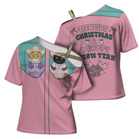 Western Yoke Cross Shoulder Shirt Meowdy Christmas And A Meow Year - Wonder Print Shop