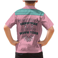Western Yoke Family Matching Mermaid Dress and Hawaiian Shirt Meowdy Christmas And A Meow Year - Wonder Print Shop