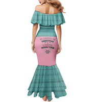 Western Yoke Family Matching Mermaid Dress and Hawaiian Shirt Meowdy Christmas And A Meow Year - Wonder Print Shop