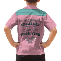 Western Yoke Family Matching Puletasi and Hawaiian Shirt Meowdy Christmas And A Meow Year - Wonder Print Shop