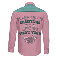 Western Yoke Family Matching Puletasi and Hawaiian Shirt Meowdy Christmas And A Meow Year - Wonder Print Shop