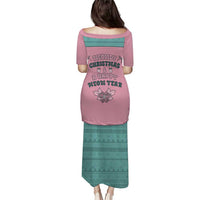 Western Yoke Family Matching Puletasi and Hawaiian Shirt Meowdy Christmas And A Meow Year - Wonder Print Shop