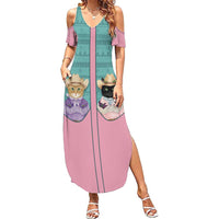 Western Yoke Family Matching Summer Maxi Dress and Hawaiian Shirt Meowdy Christmas And A Meow Year - Wonder Print Shop