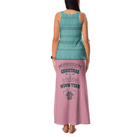Western Yoke Family Matching Tank Maxi Dress and Hawaiian Shirt Meowdy Christmas And A Meow Year - Wonder Print Shop