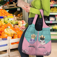 Western Yoke Grocery Bag Meowdy Christmas And A Meow Year - Wonder Print Shop