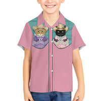 Western Yoke Hawaiian Shirt Meowdy Christmas And A Meow Year - Wonder Print Shop