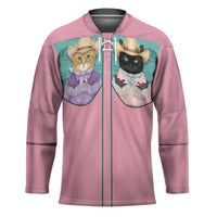 Western Yoke Hockey Jersey Meowdy Christmas And A Meow Year - Wonder Print Shop