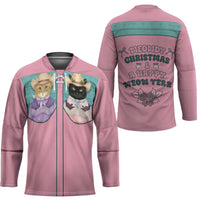 Western Yoke Hockey Jersey Meowdy Christmas And A Meow Year - Wonder Print Shop