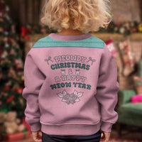 Western Yoke Kid Ugly Christmas Sweater Meowdy Christmas And A Meow Year - Wonder Print Shop