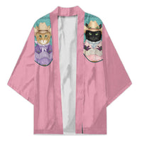 Western Yoke Kimono Meowdy Christmas And A Meow Year - Wonder Print Shop