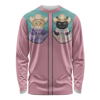 Western Yoke Long Sleeve Shirt Meowdy Christmas And A Meow Year - Wonder Print Shop