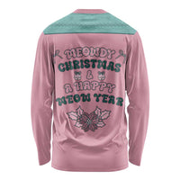 Western Yoke Long Sleeve Shirt Meowdy Christmas And A Meow Year - Wonder Print Shop
