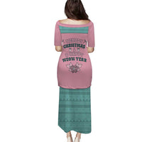 Western Yoke Puletasi Meowdy Christmas And A Meow Year - Wonder Print Shop