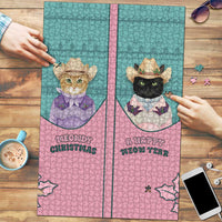 Western Yoke Puzzle Meowdy Christmas And A Meow Year - Wonder Print Shop
