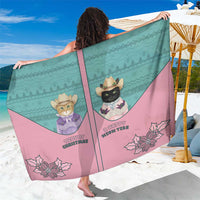 Western Yoke Sarong Meowdy Christmas And A Meow Year - Wonder Print Shop