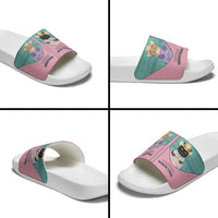 Western Yoke Slide Sandals Meowdy Christmas And A Meow Year - Wonder Print Shop