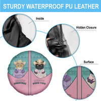 Western Yoke Spare Tire Cover Meowdy Christmas And A Meow Year - Wonder Print Shop