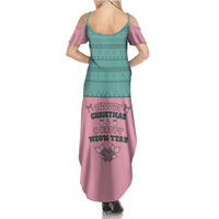 Western Yoke Summer Maxi Dress Meowdy Christmas And A Meow Year - Wonder Print Shop