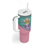 Western Yoke Tumbler With Handle Meowdy Christmas And A Meow Year - Wonder Print Shop