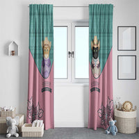 Western Yoke Window Curtain Meowdy Christmas And A Meow Year - Wonder Print Shop