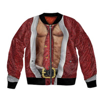 Christmas Costume Bomber Jacket Muscle Santa - Wonder Print Shop